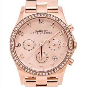 Marc Jacobs Henry chronograph rose gold watch